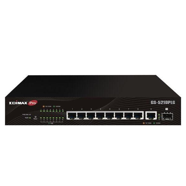 Edimax Pro PoE+ Switch GS-5210PLG 10 Port