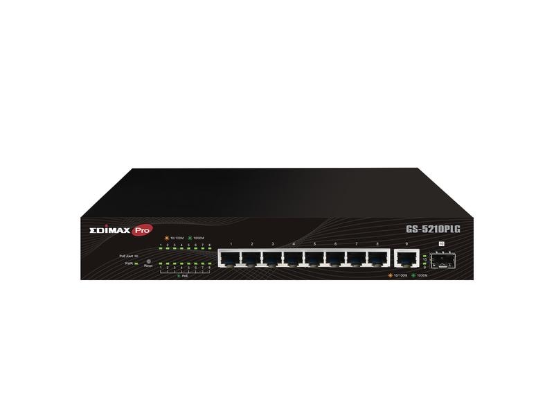 Edimax Pro PoE+ Switch GS-5210PLG 10 Port