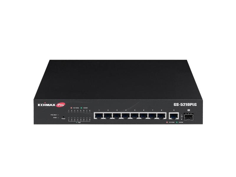 Edimax Pro PoE+ Switch GS-5210PLG 10 Port
