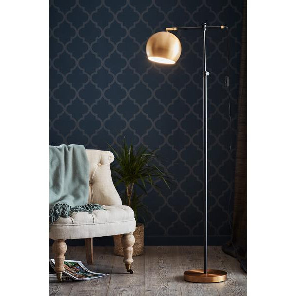 Markslöjd Stehleuchte Chester, E27, max. 40W, Schwarz/Bronze