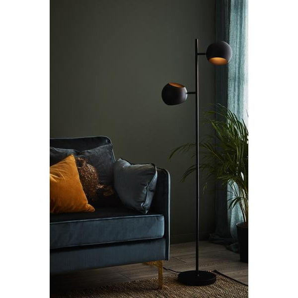 Markslöjd Stehleuchte Edgar, 2 x E14, max. 40W, Schwarz