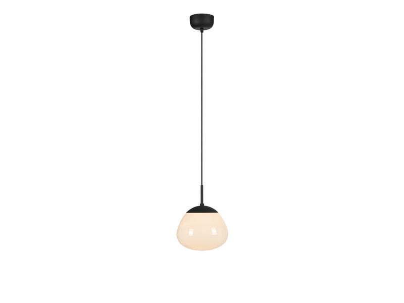 Markslöjd Pendelleuchte Rise, Ø 25 cm, E27, Schwarz/Weiss