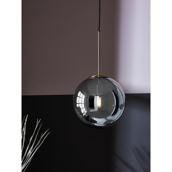 Markslöjd Pendelleuchte Dione, Ø 25 cm, E14, Smoke/Antique