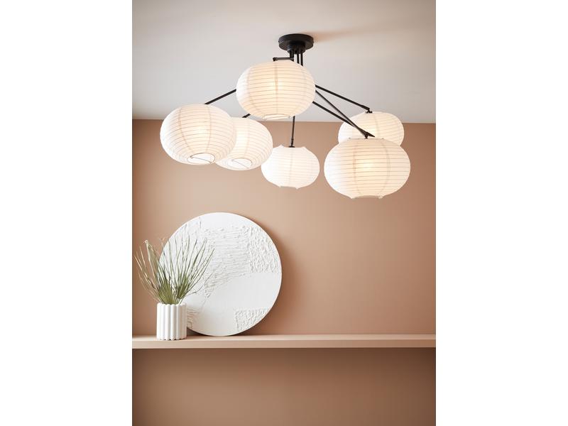 Markslöjd Deckenleuchte Galaxy, 7 x E14, max. 15W, Schwarz/Weiss