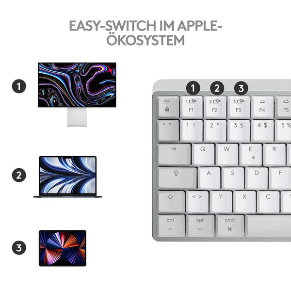Logitech Tastatur MX Mechanical Mini for Mac pale grey