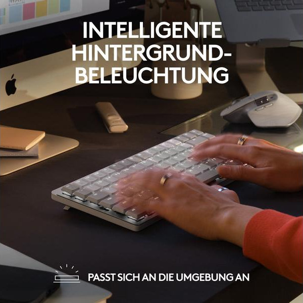 Logitech Tastatur MX Mechanical Mini for Mac pale grey