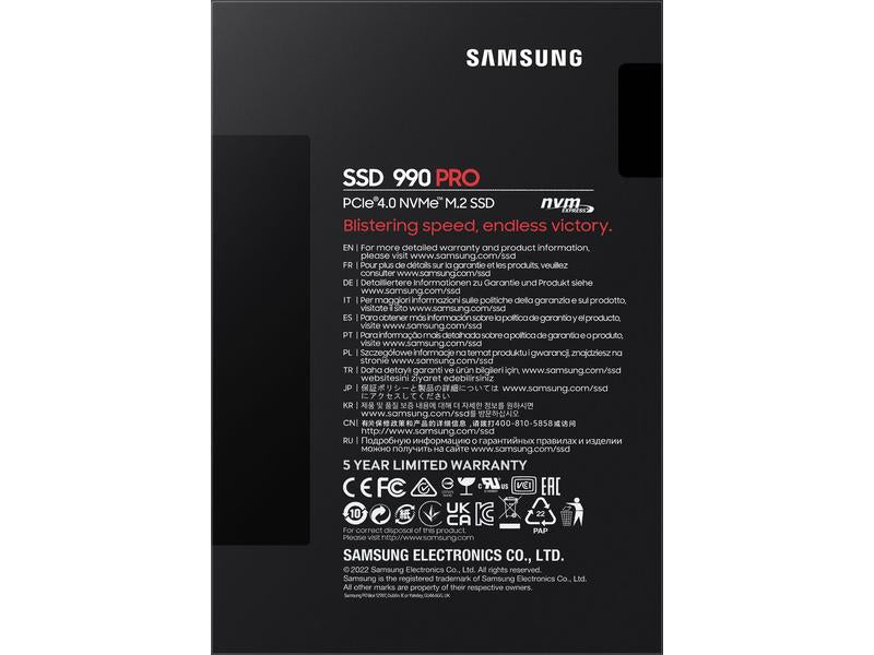 Samsung 990 PRO NVMe M.2 SSD - 2TB