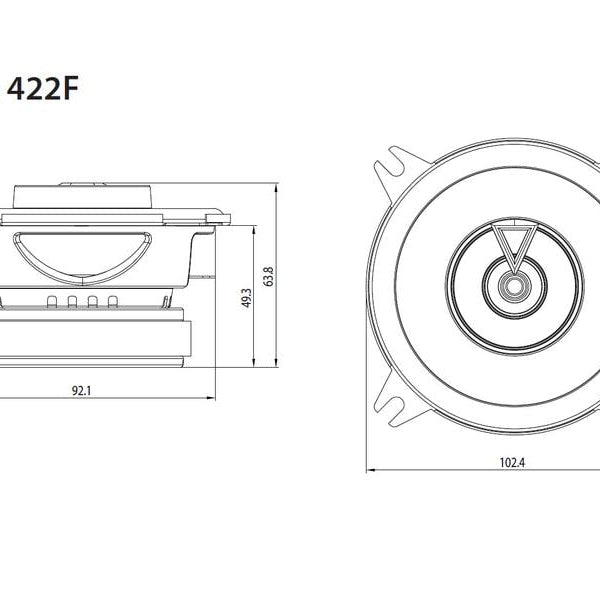 JBL Car 2-Weg Lautsprecher Paar Club 422F