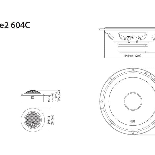 JBL Car 2-Weg Lautsprecher Stage2 604C
