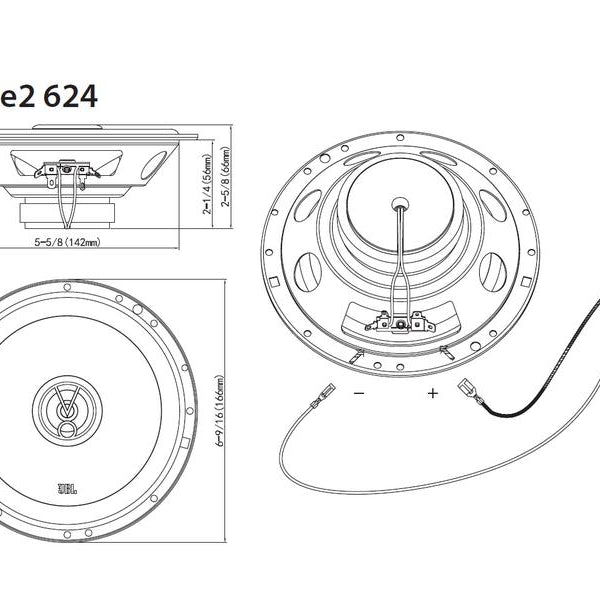 JBL Car 2-Weg Lautsprecher Stage2 624