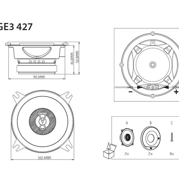 JBL Car 2-Weg Lautsprecher Stage3 427