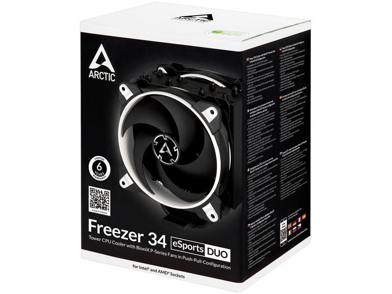 Arctic Cooling CPU-Kühler Freezer 34 eSports DUO Weiss