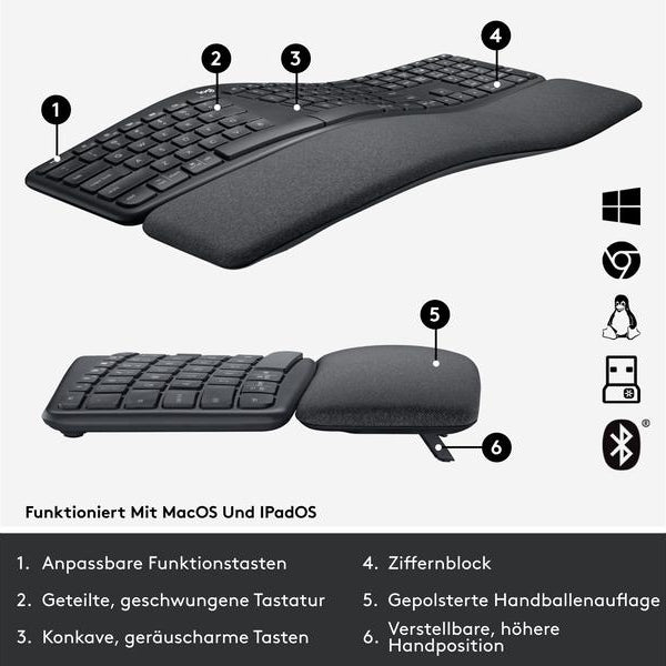 Logitech Tastatur K860 for Business