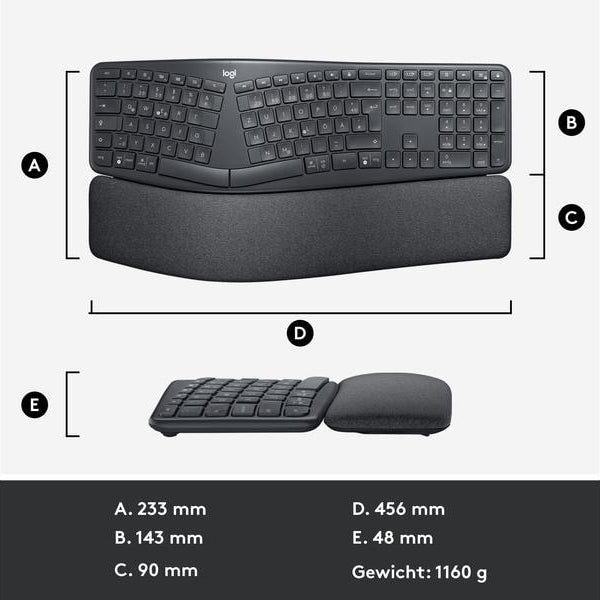 Logitech Tastatur K860 for Business