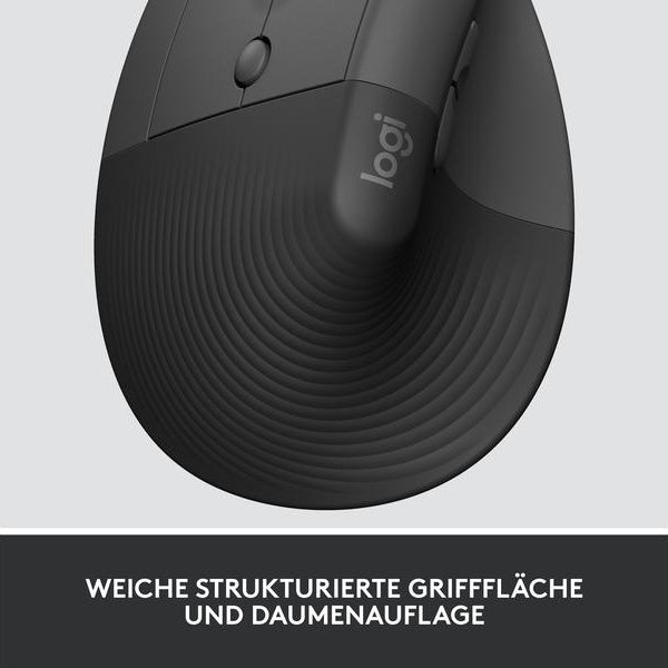 Logitech Ergonomische Maus Lift for Business Left Graphite