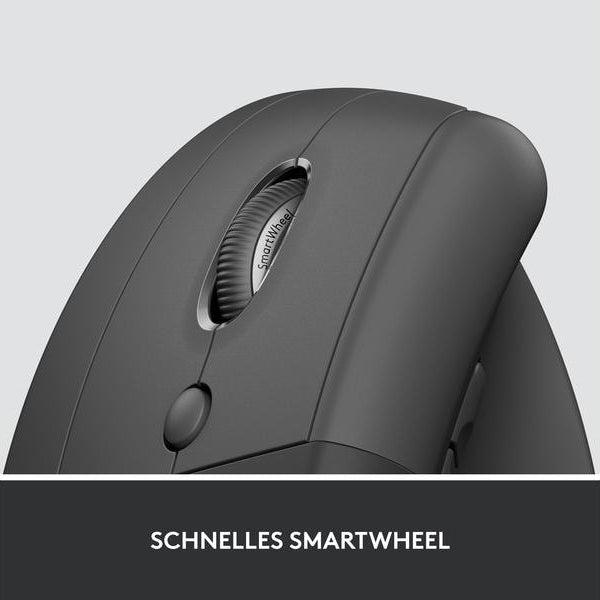 Logitech Ergonomische Maus Lift for Business Left Graphite