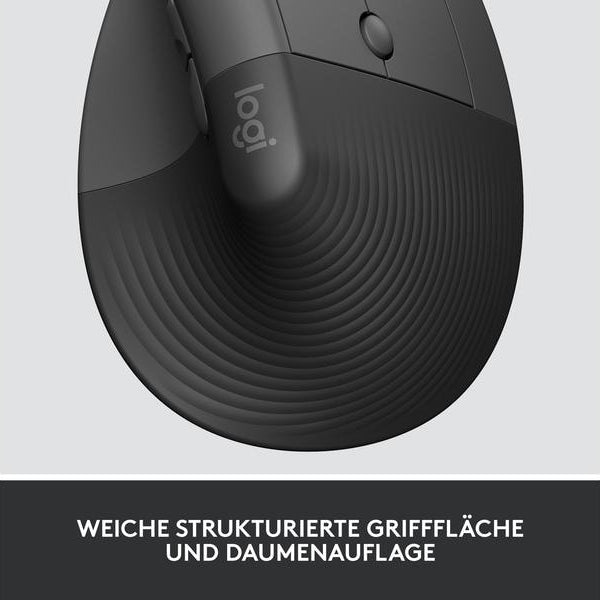 Logitech Ergonomische Maus Lift for Business Graphite