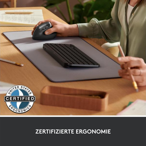 Logitech Ergonomische Maus Lift for Business Off-white