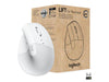 Logitech Ergonomische Maus Lift for Business Off-white