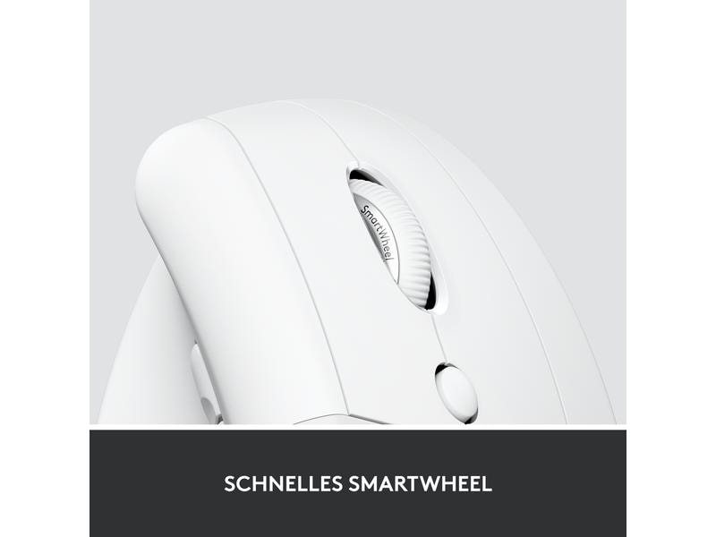 Logitech Ergonomische Maus Lift for Business Off-white