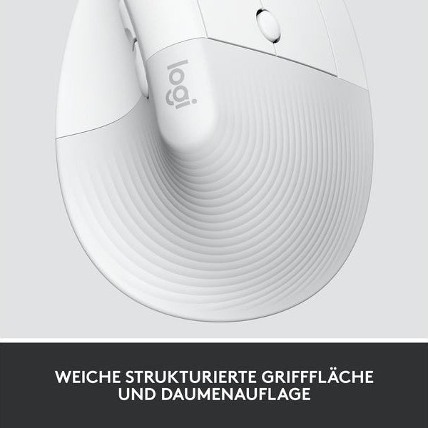 Logitech Ergonomische Maus Lift for Business Off-white