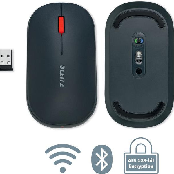 Leitz Maus Cosy Kabellose Samtgrau