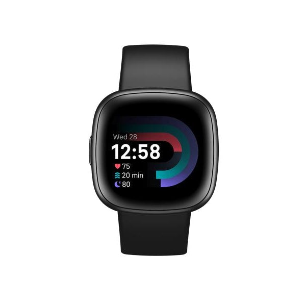 Fitbit GPS-Sportuhr Versa 4 Smartwatch Schwarz/Schwarz