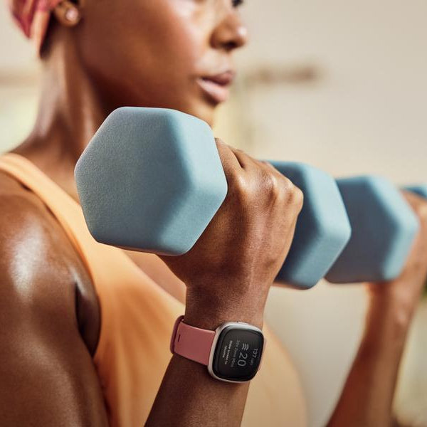 Fitbit GPS-Sportuhr Versa 4 Smartwatch Pink/Rosa