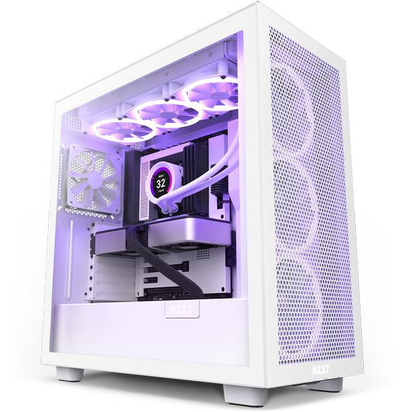 NZXT H7 Flow TG - weiss