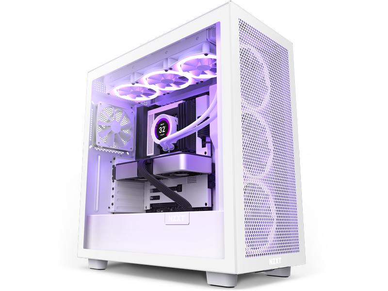 NZXT H7 Flow TG - weiss