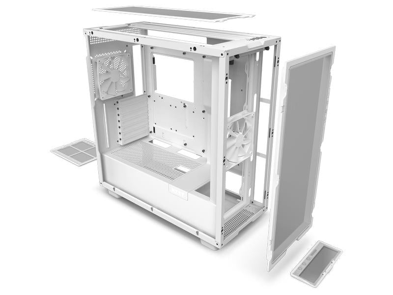 NZXT H7 Flow TG - weiss