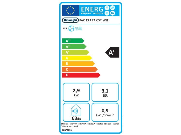 De'Longhi Klimagerät Pinguino PAC EL112 CST WIFI 110 m³