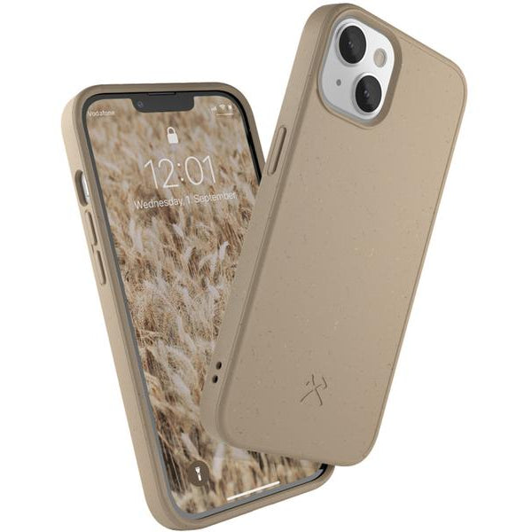 Woodcessories Back Cover Bio Case MagSafe iPhone 14 Plus Taupe