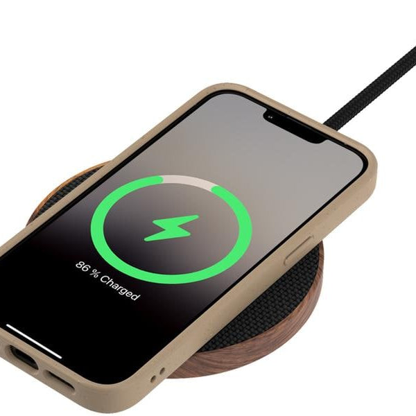 Woodcessories Back Cover Bio Case MagSafe iPhone 14 Plus Taupe