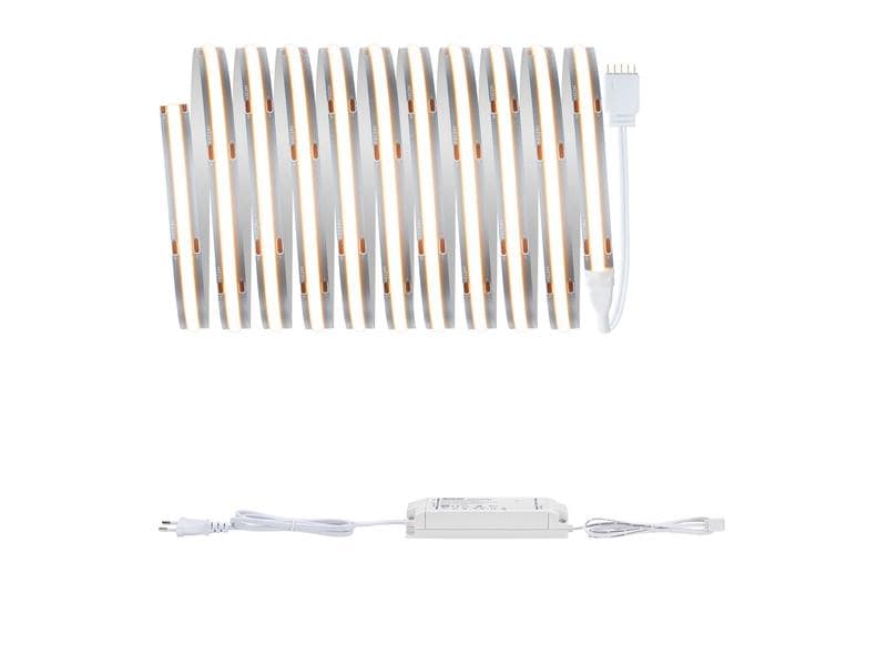 Paulmann LED-Stripe MaxLED 1000 BasisSet COB, 2700 K, 3 m, Silber