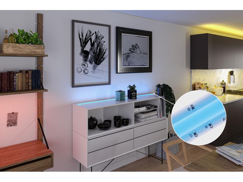 Paulmann LED-Stripe SimpLed Strip Set COB, RGB, 3 m, Weiss