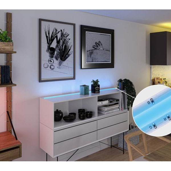 Paulmann LED-Stripe SimpLed Strip Set COB, RGB, 1.5 m, Weiss