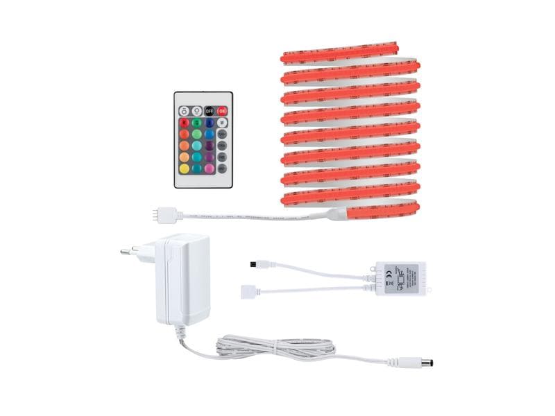 Paulmann LED-Stripe SimpLed Strip Set COB, RGB, 3 m, Weiss