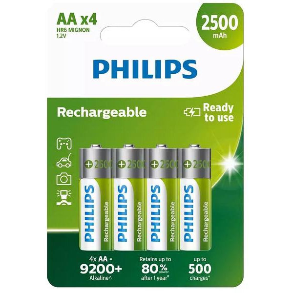 Philips Akku Akku Rechargeable AA 4 Stück