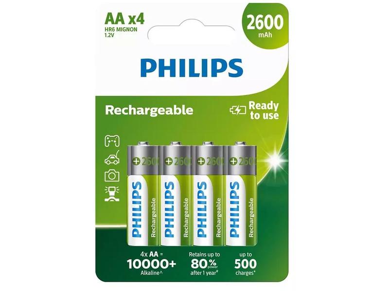 Philips Akku Akku Rechargeable AA 4 Stück