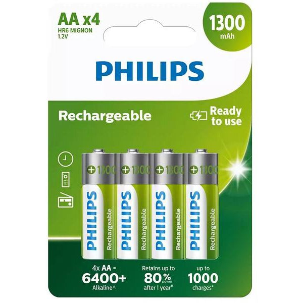 Philips Akku Akku Rechargeable AA 4 Stück