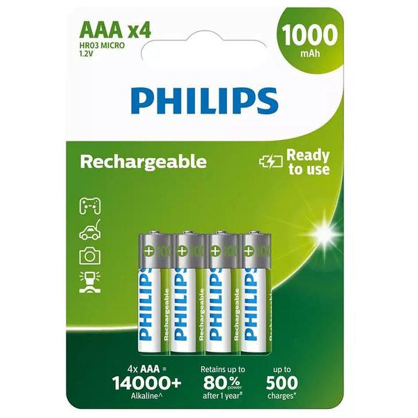 Philips Akku Akku Rechargeable AAA 4 Stück