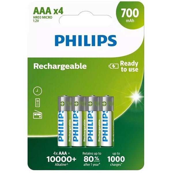 Philips Akku Akku Rechargeable AAA 4 Stück