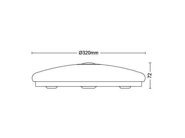 Philips Deckenleuchte Mauve, 16 W, 1700 lm, 2700 K, BWM, Weiss