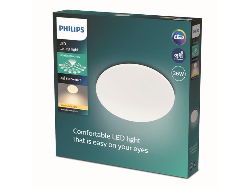 Philips Deckenleuchte Moire CL200 3800 lm, 2700K, weiss