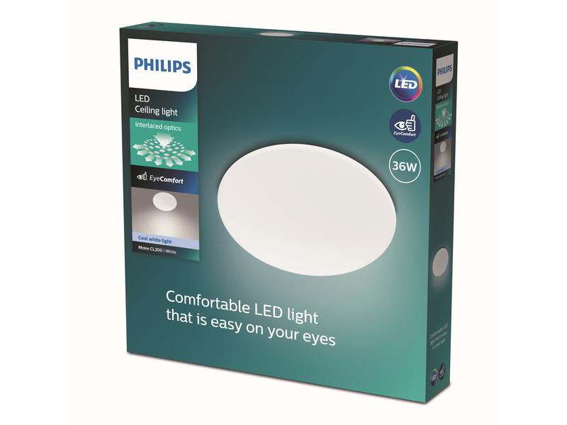 Philips Deckenleuchte Moire CL200 3800 lm, 4000K, weiss