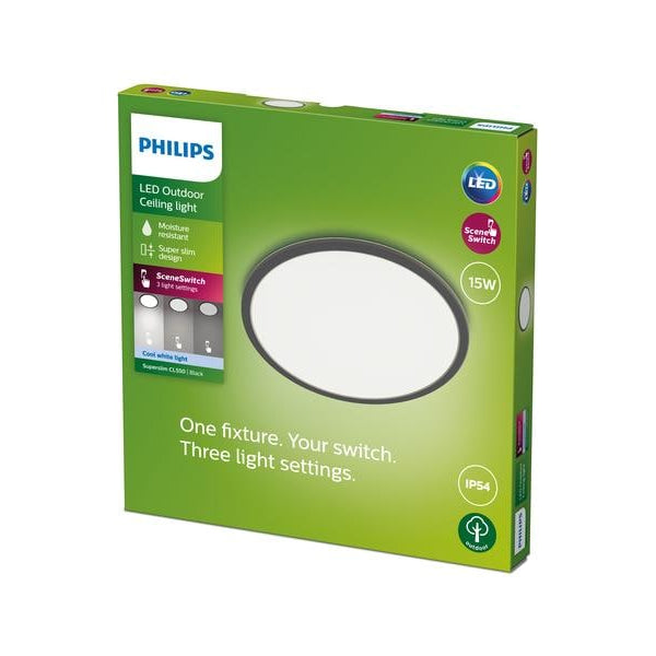 Philips Deckenleuchte LED SceneSwitch CL550 IP54 1500 lm 4000K