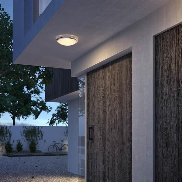 Philips Deckenleuchte Doris, Ø 22 cm, 6W, 2700K, Nickel