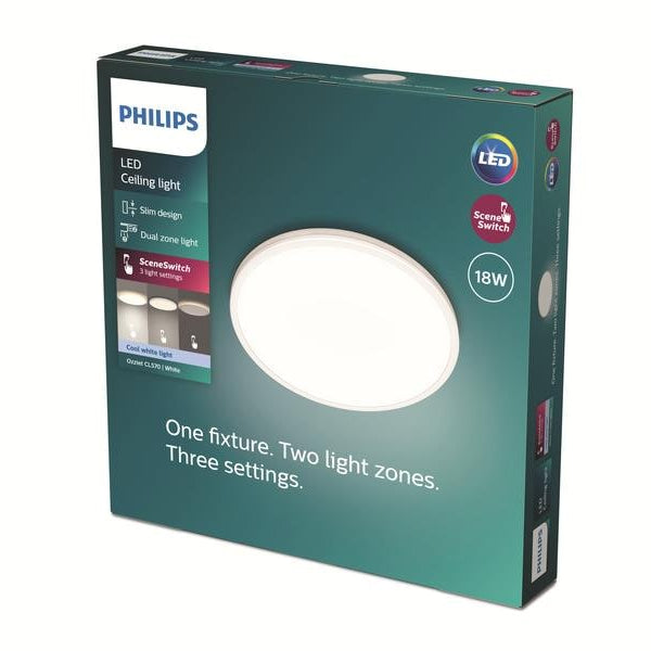 Philips Ozziet Deckenleuchte weiss 2000 lm SceneSwitch