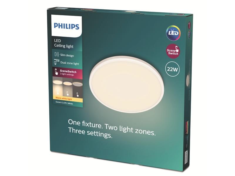 Philips Ozziet Deckenleuchte weiss 2300 lm SceneSwitch
